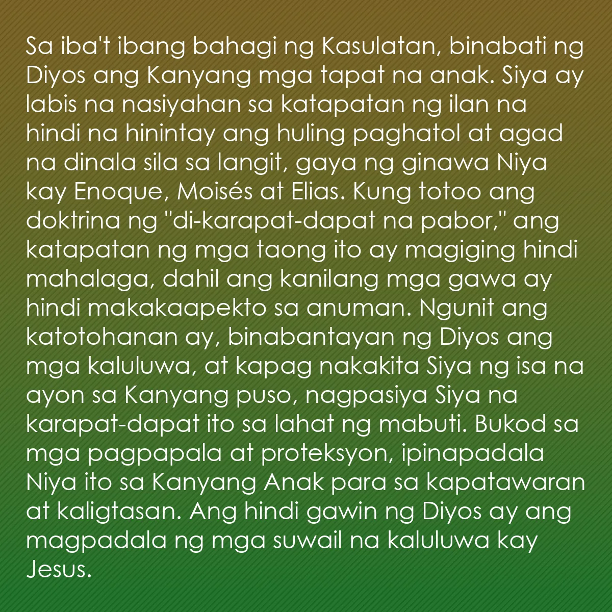 0076 - Post tungkol sa Batas ng Diyos: Sa iba