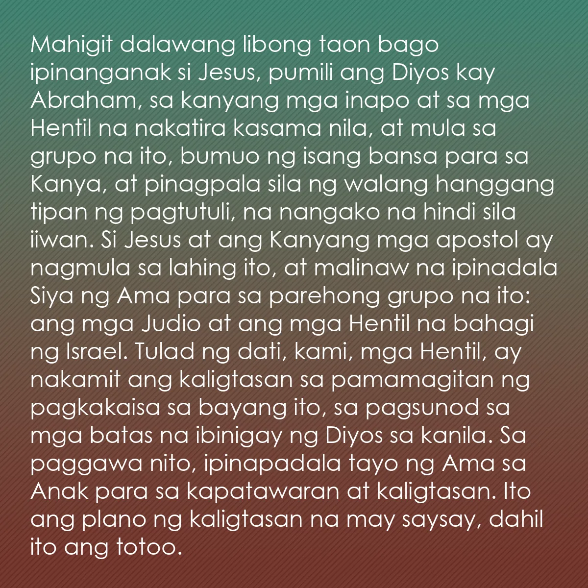 0253 - Post tungkol sa Batas ng Diyos: Mahigit dalawang libong taon bago ipinanganak si Jesus,...