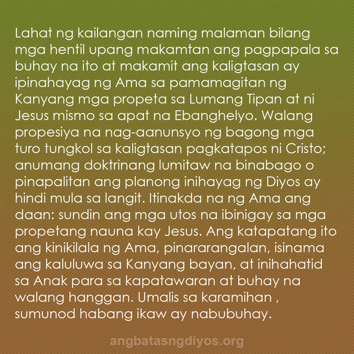 b0409 - Post tungkol sa Batas ng Diyos: Lahat ng kailangan naming malaman bilang mga hentil upang makamtan...